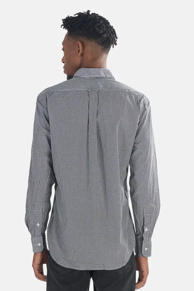 Button Down Checked Cotton Shirt