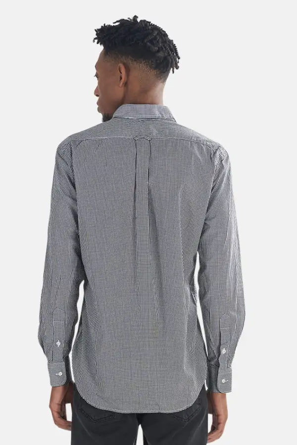 Button Down Checked Cotton Shirt