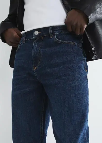 Blue Long Slim Fit Jeans