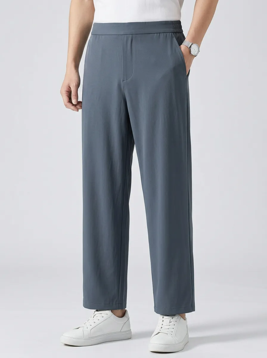 Men's Ice Silk Everyday Relaxed-Fit Casual Pants