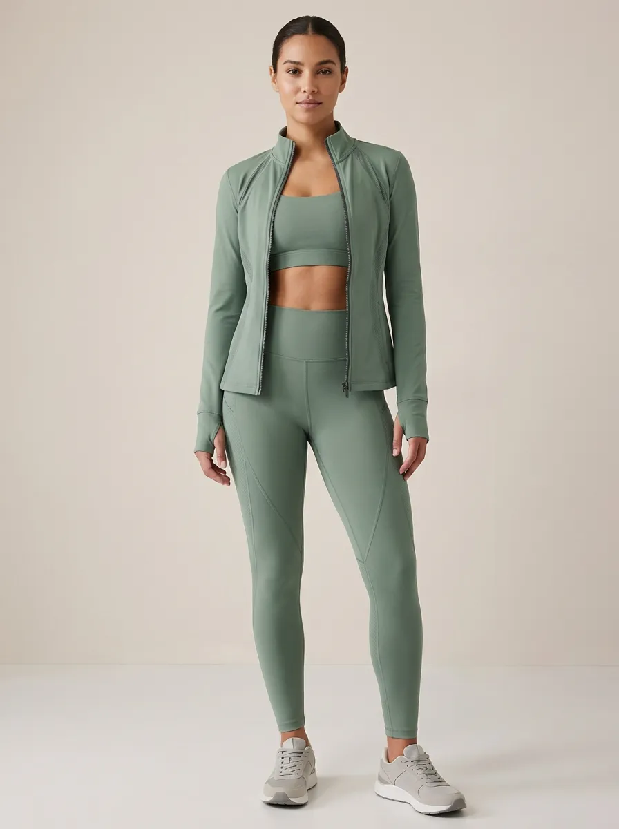 Utility Seamless Design Collection Women's Three Piece Activewear Set