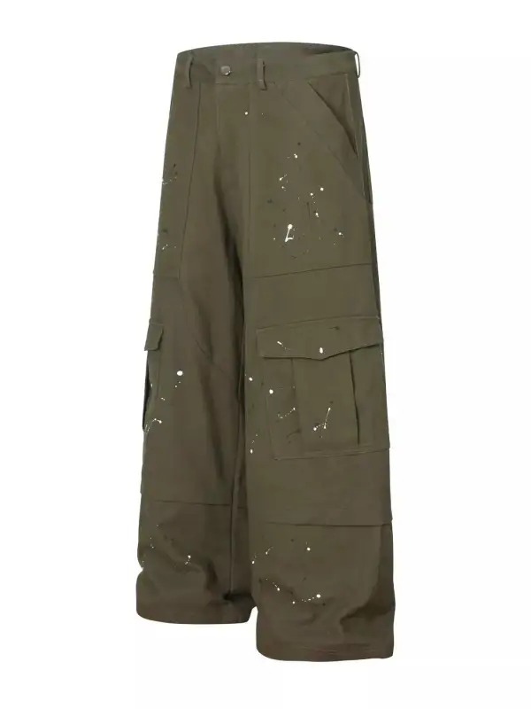 Men's Paint Splatter Cargo Pants