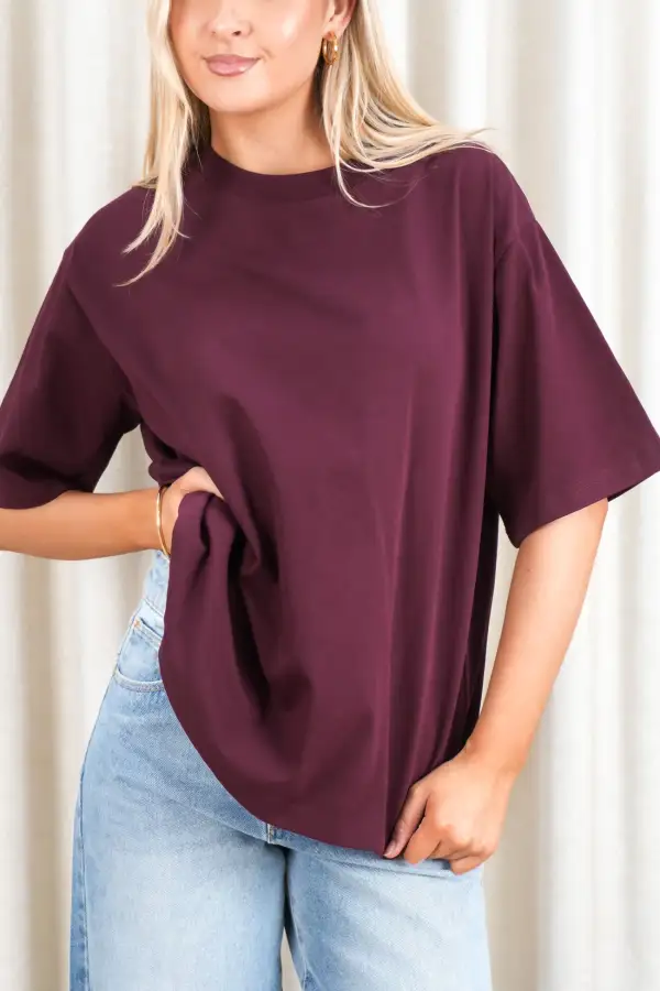 Oversized Boxy Statement Casual Tee