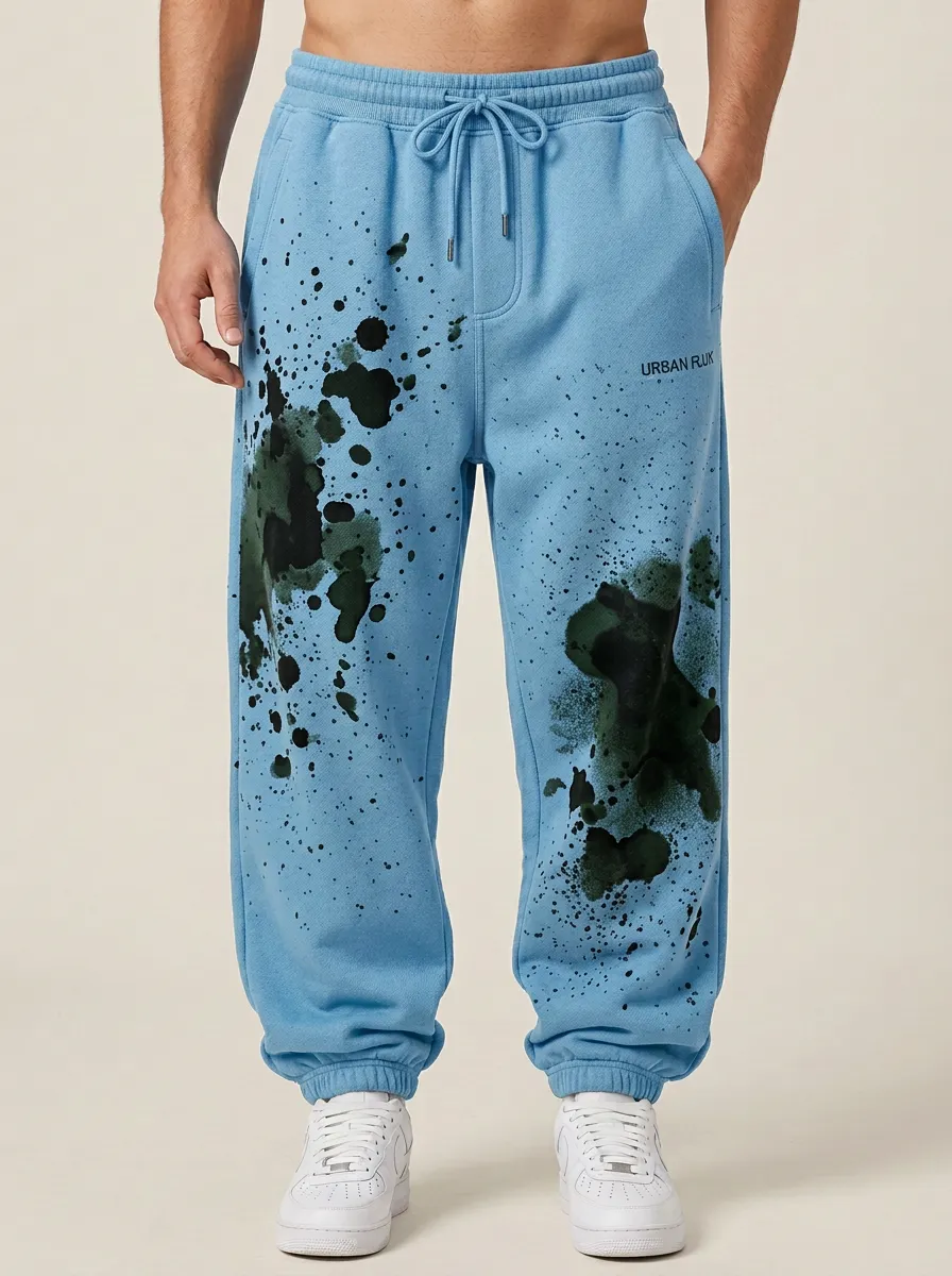 Unisex Paint Splatter Street Joggers