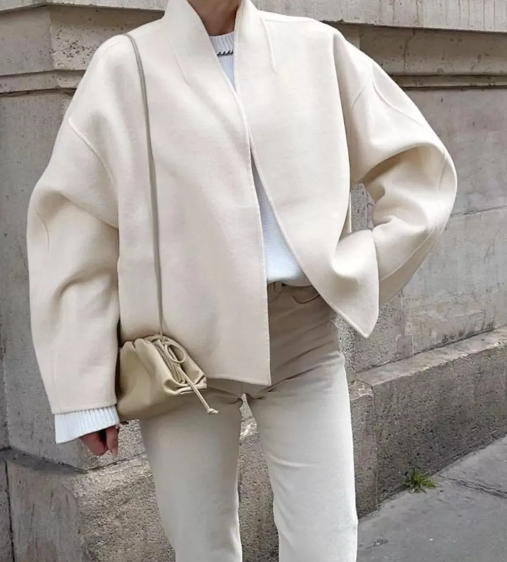 Open Front Dropped Shoulder Outerwear
