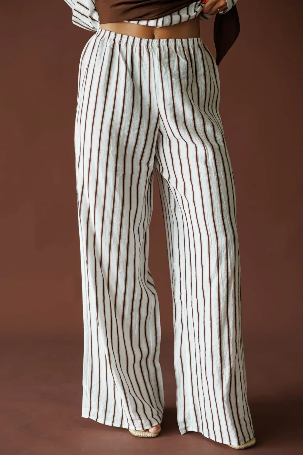Striped Relaxed Modern Easy-Wear Pants