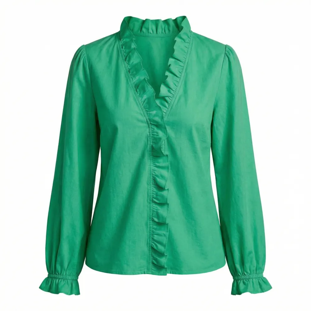  Ruffle Soft Blouse