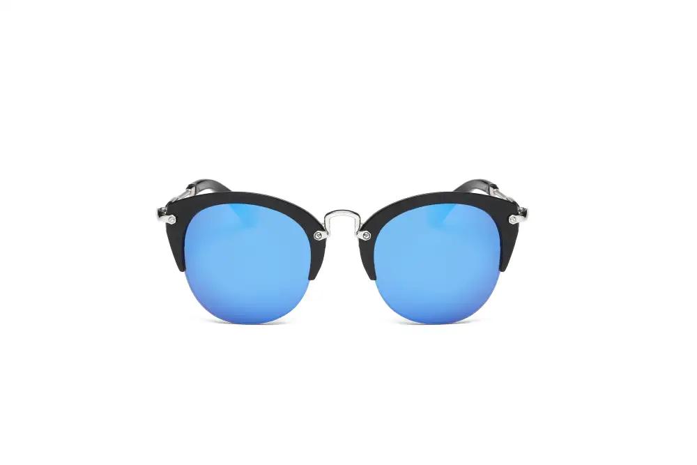 Women's Retro Classic Half Frame Horn Sunglasses