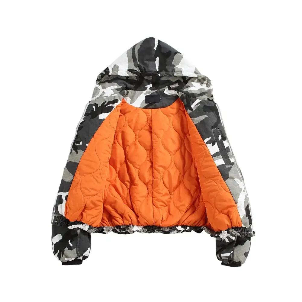 Camo Zip Hooded Jacket