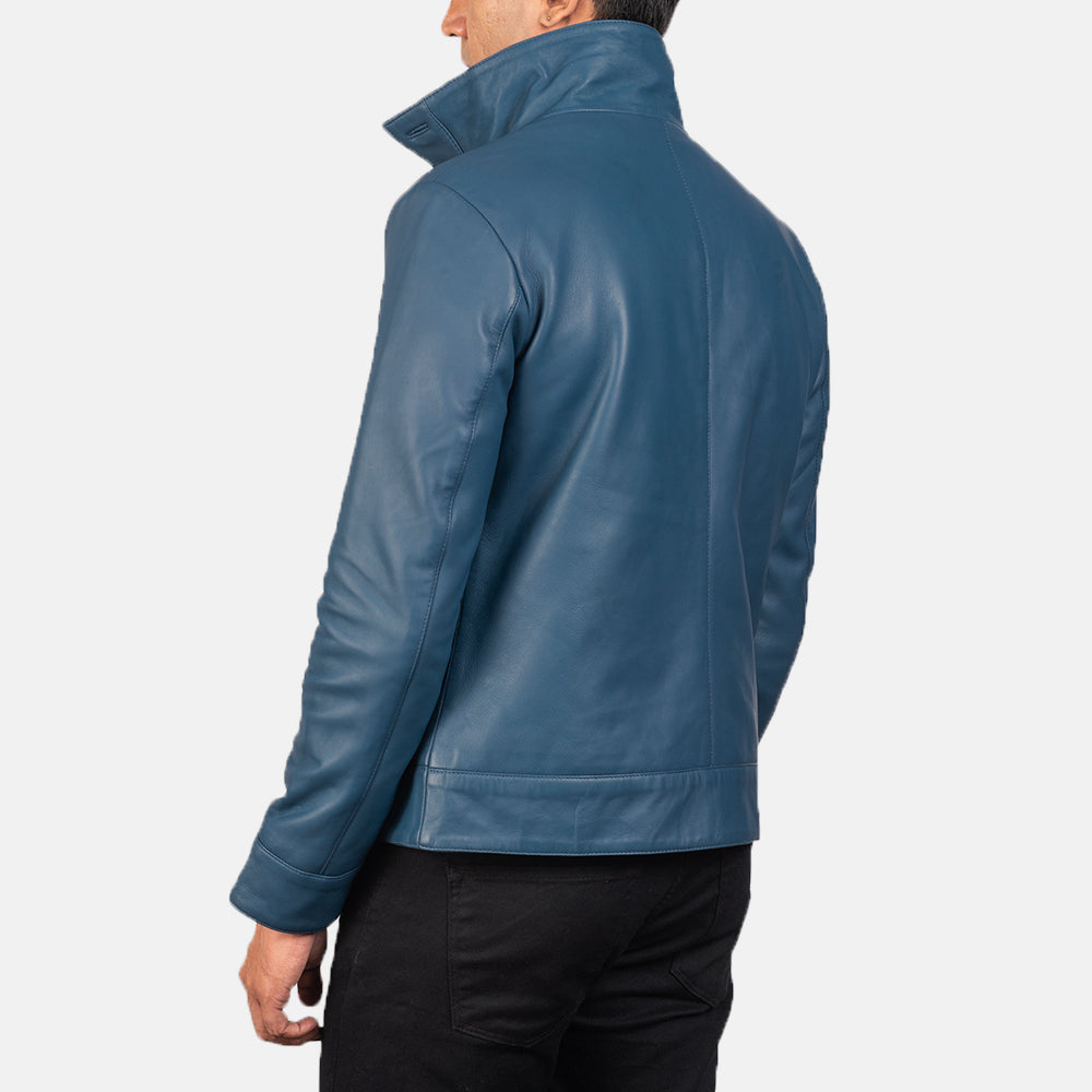 Men's Classic Casual Bomber Leather Jacket
