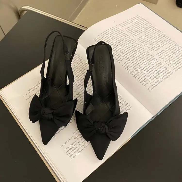Bow Detail Stiletto Sandals