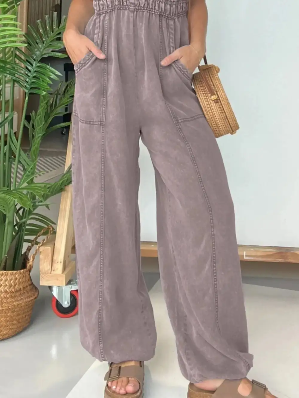Everyday Wide Leg Full Jumpsuit