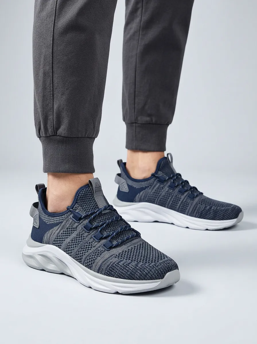 Men's Knit Mesh Casual Sport Mesh Athletic Sneakers