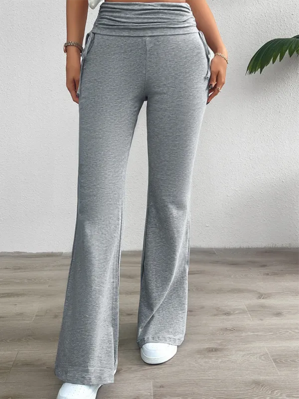 Clean Slim Fit Pleated Trousers Pants