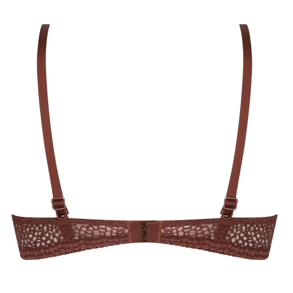 Women's Wireless Adjustable Straps Lace Shimmer Detail Bra