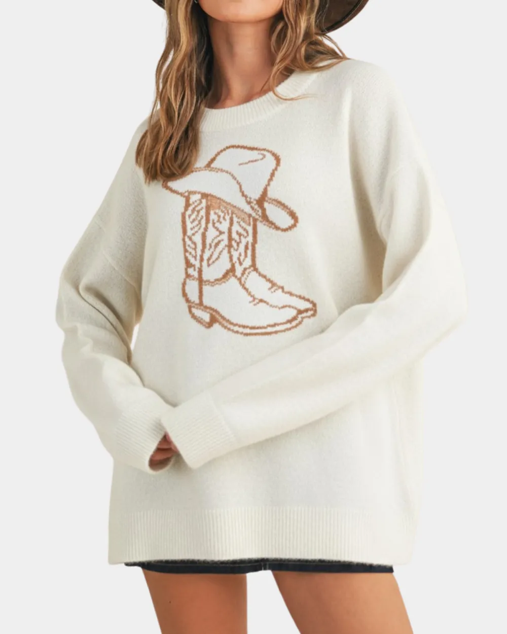Cowboy Boot Sweater