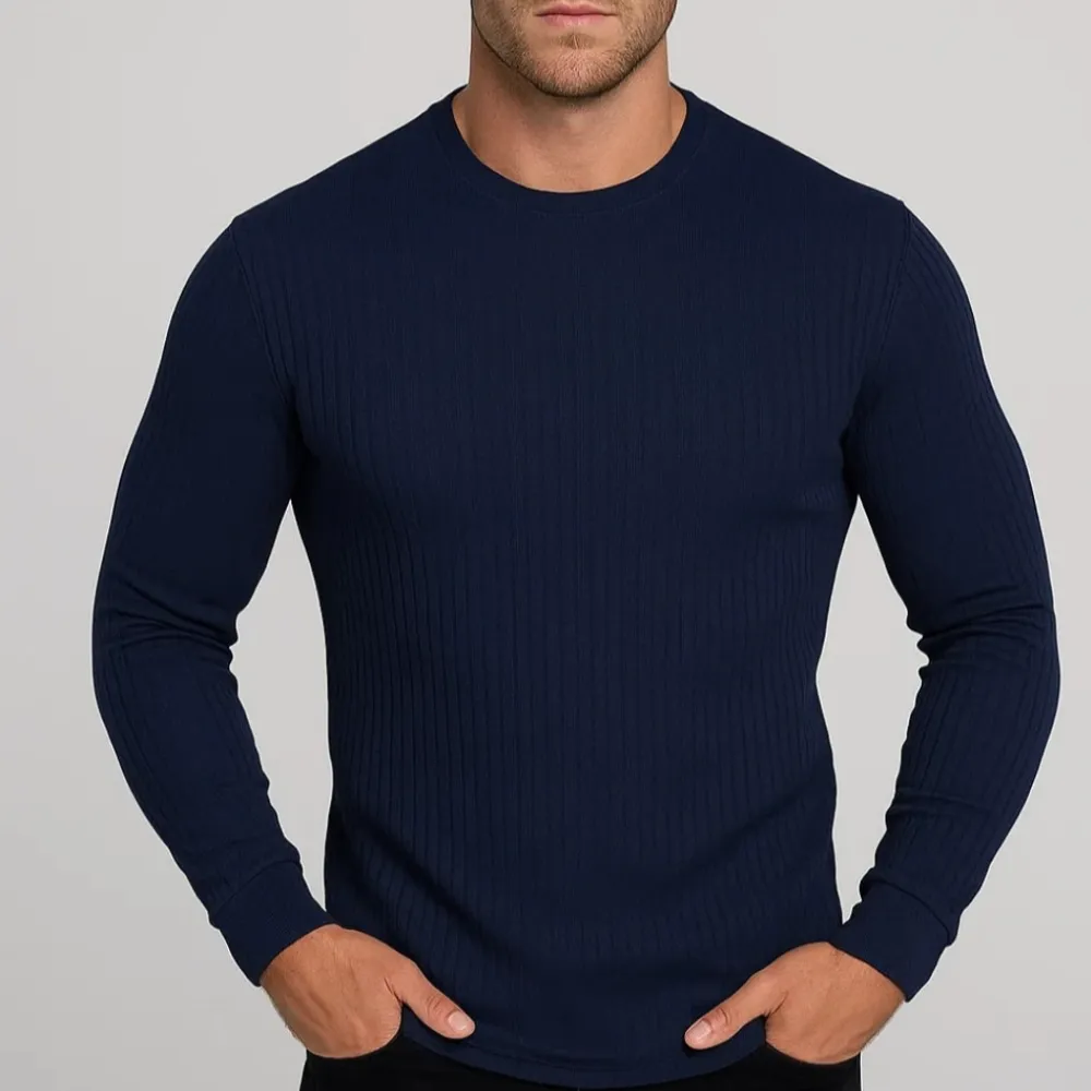 Knit Breathable Long Sleeve T-Shirt