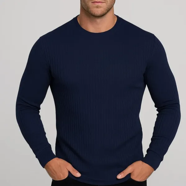 Knit Breathable Long Sleeve T-Shirt