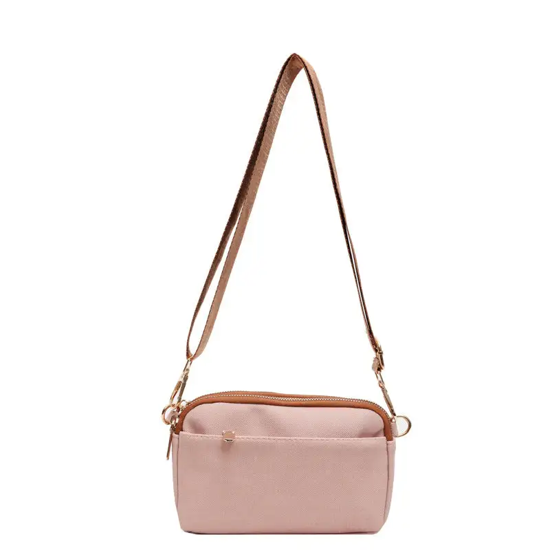 Soft Compact Faux Leather Square Crossbody Bag