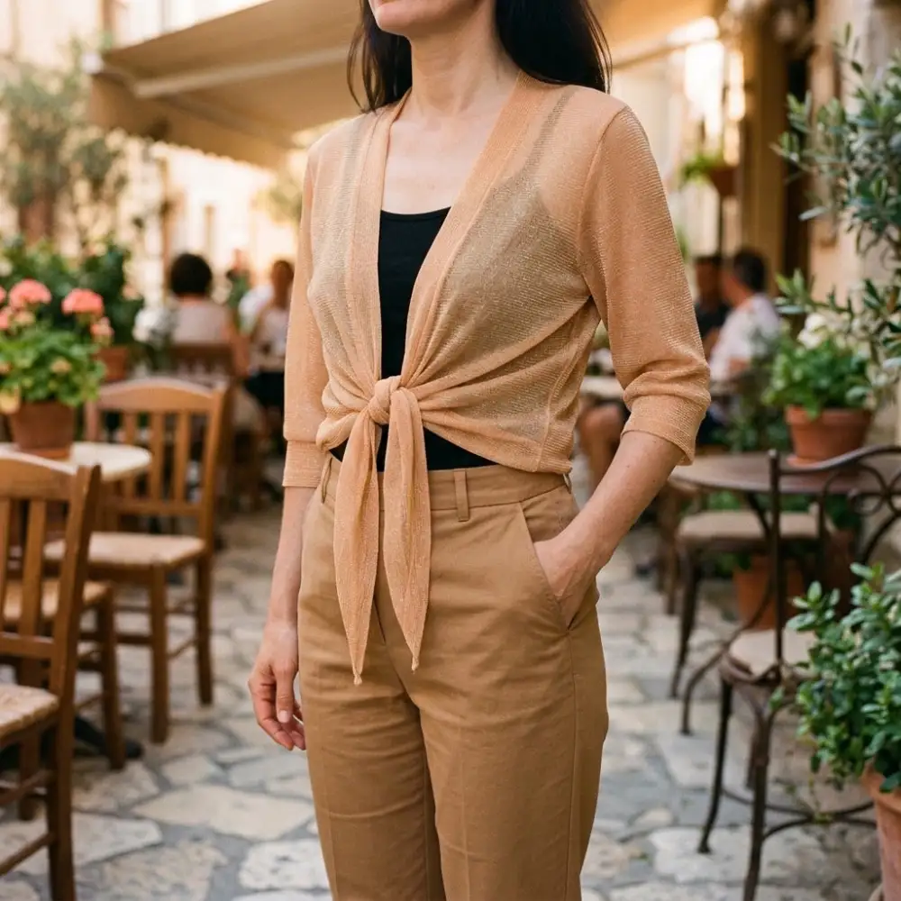 Sheer Chiffon Cardigan