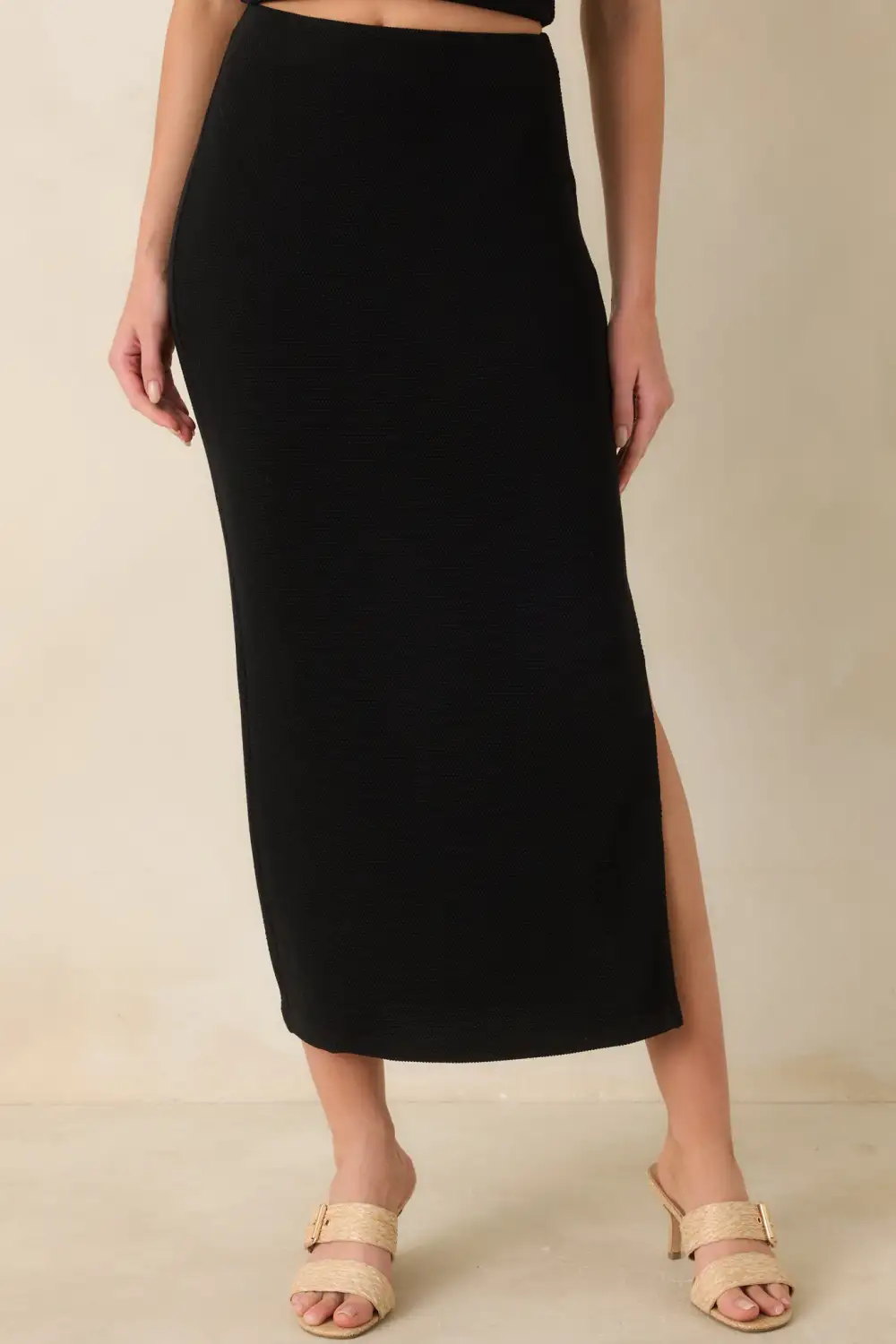 Knit Midi Skirt