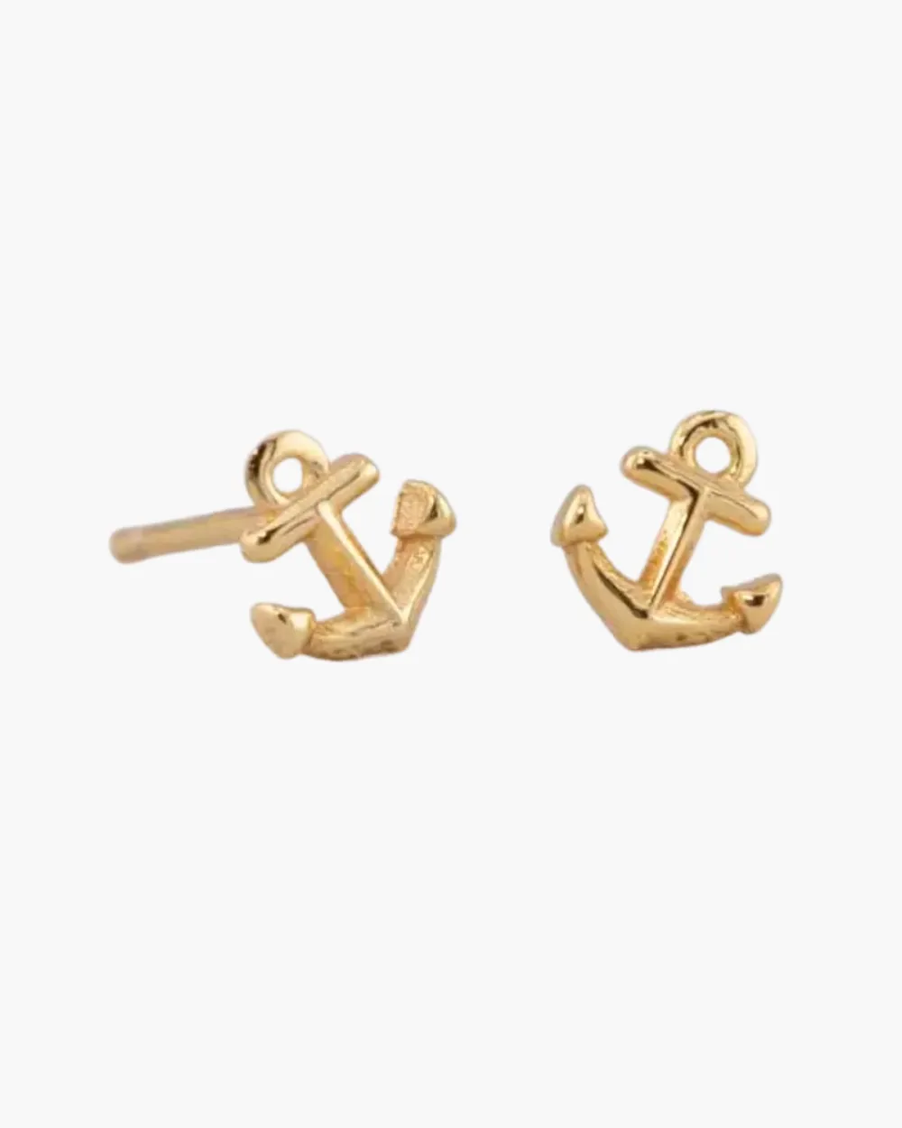 Textured Anchor Earrings