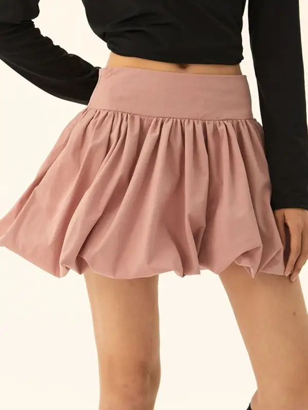 Smart Cotton Blend Pocket Detail Skirt