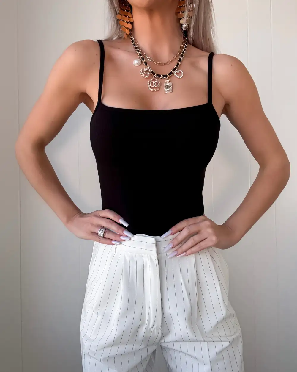 Modern Classic Ribbed-Knit Bodysuit