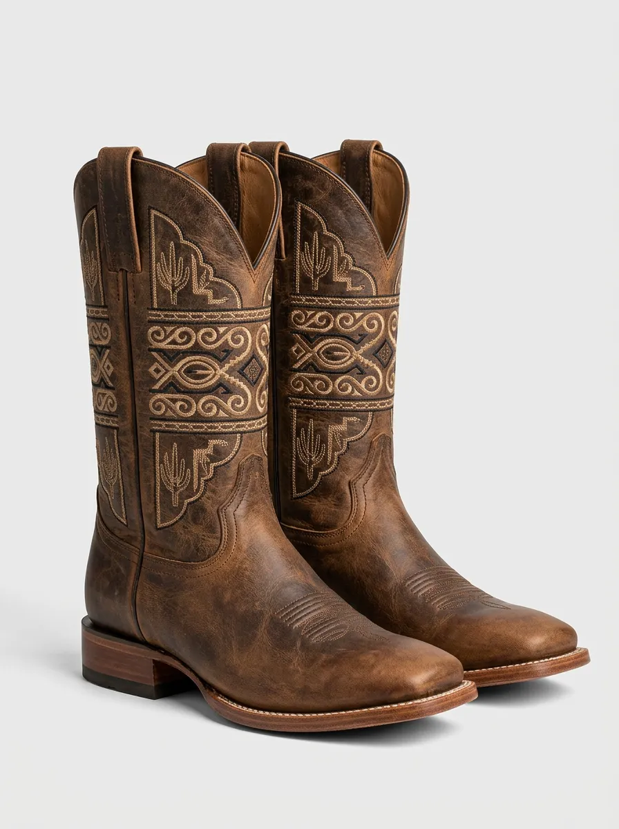 Outlaw-Inspired Cactus Ranchwear Edit Unisex Western Cowboy Boots
