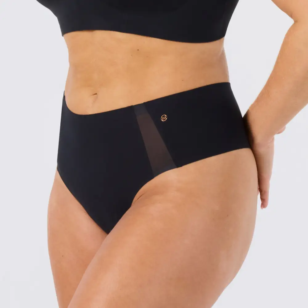 Mesh High Waisted Thong