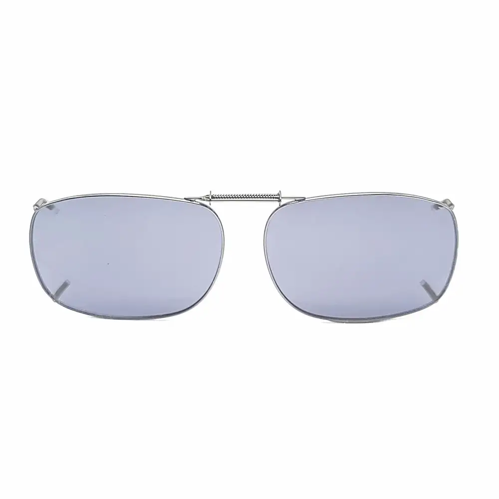 56mm Rectangular Polarized Clip-On Sunglasses for Plastic Frames