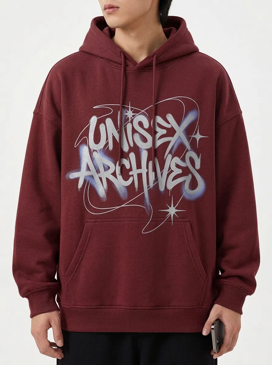 Unisex Streetwear Unisex Archives Graffiti Star Hoodie