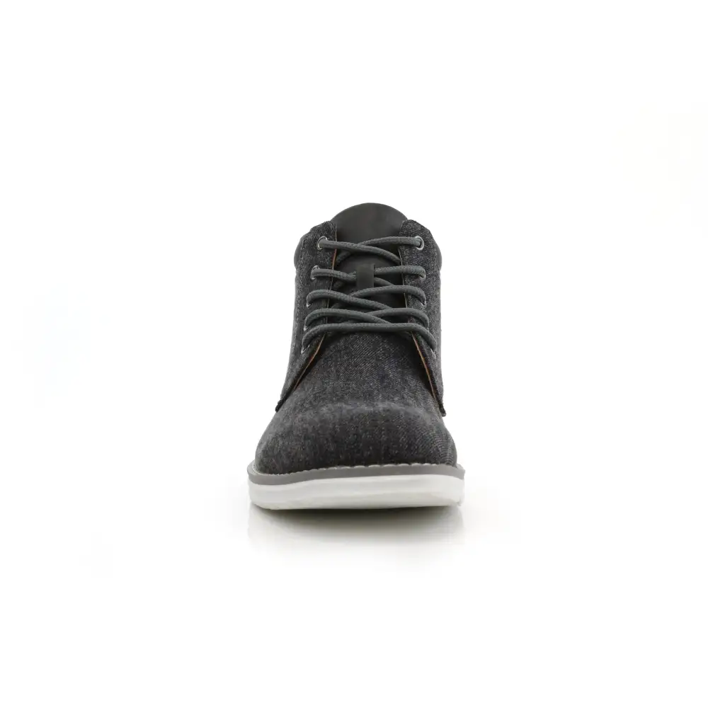 Modern Faux-Suede Suede Faux-Leather Chukka Boots