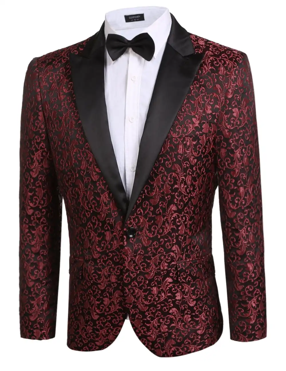 Linen Blend Floral Blazer Jacket