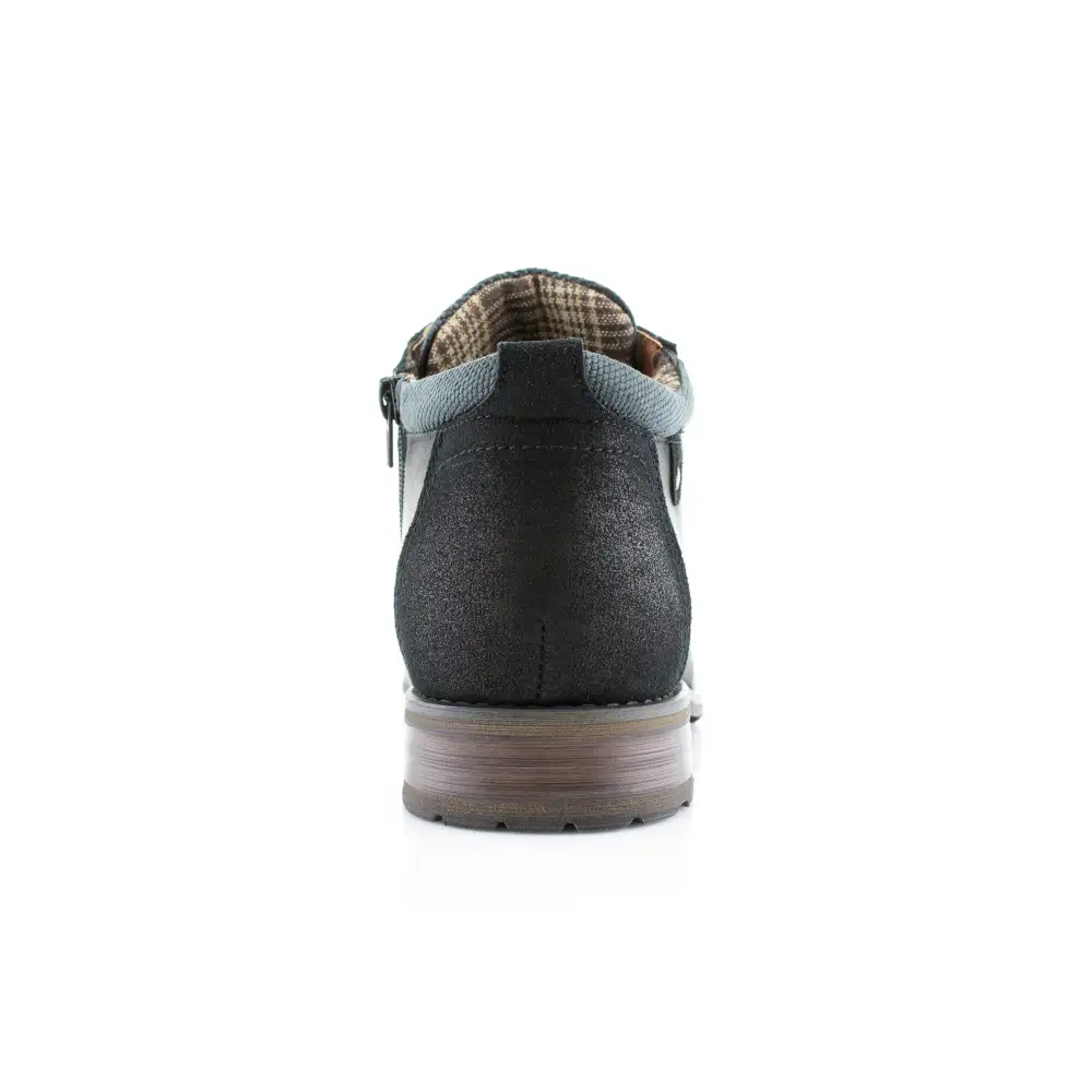 Refined Faux-Suede Suede Faux-Leather Chukka Boots