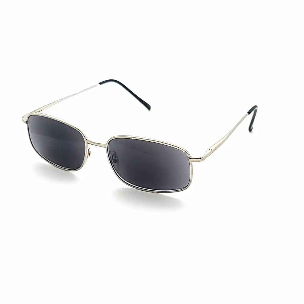 Oval Full-Lens Smoke-Lens Reading Sunglasses