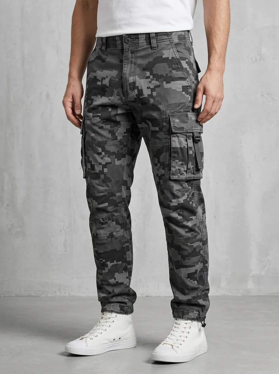 Utility Digital Camo Camouflage Camouflage Cargo Pants