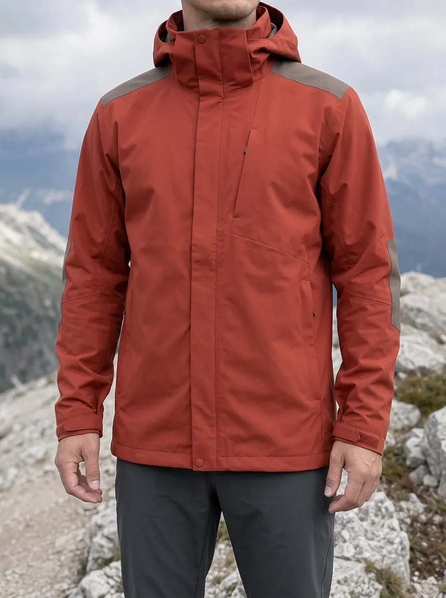 Men's Trailhead Hiking Outdoor Mountain Graphic Printed Hooded Jacket
