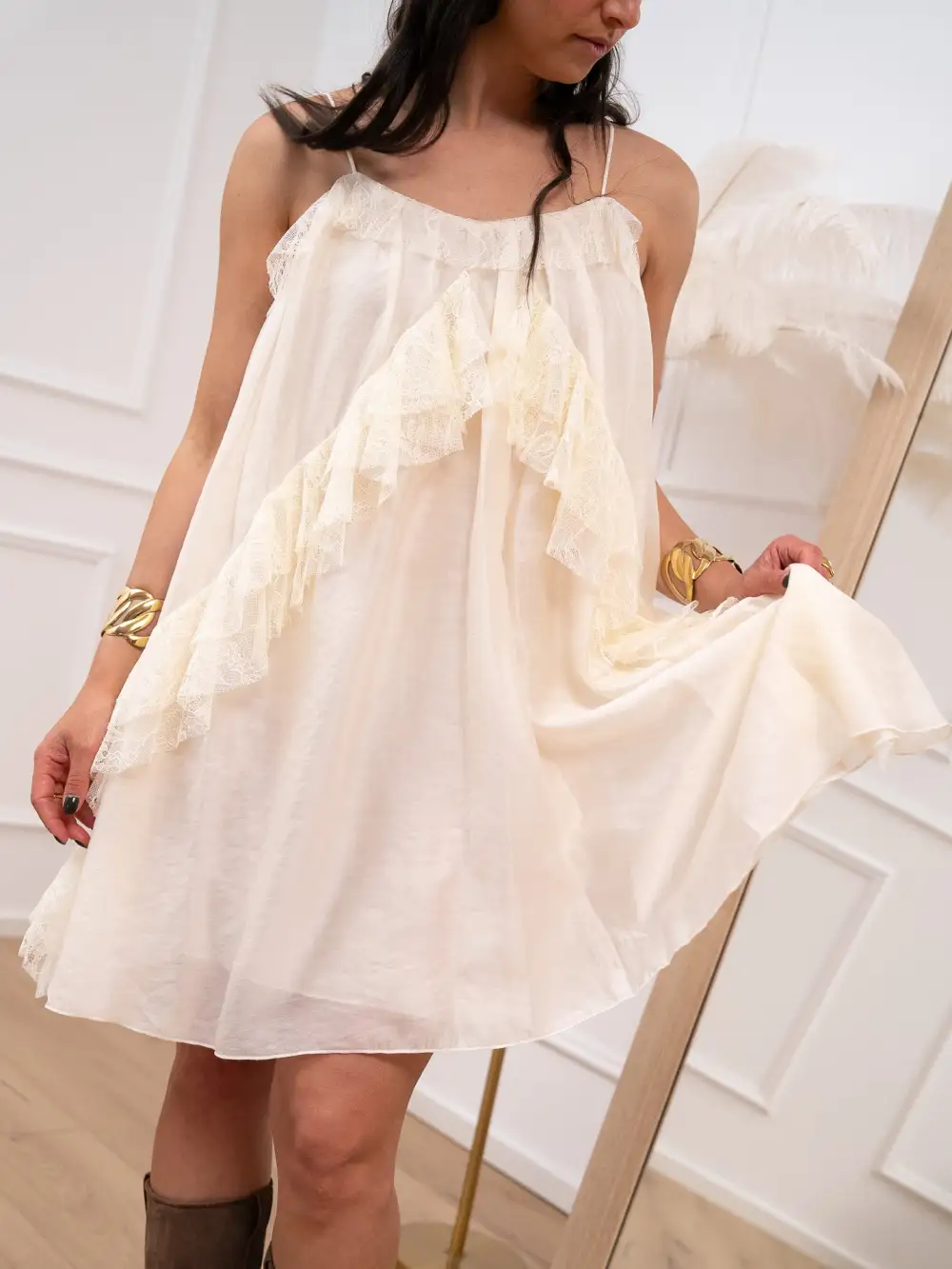 Utility Mini V Neck Dress