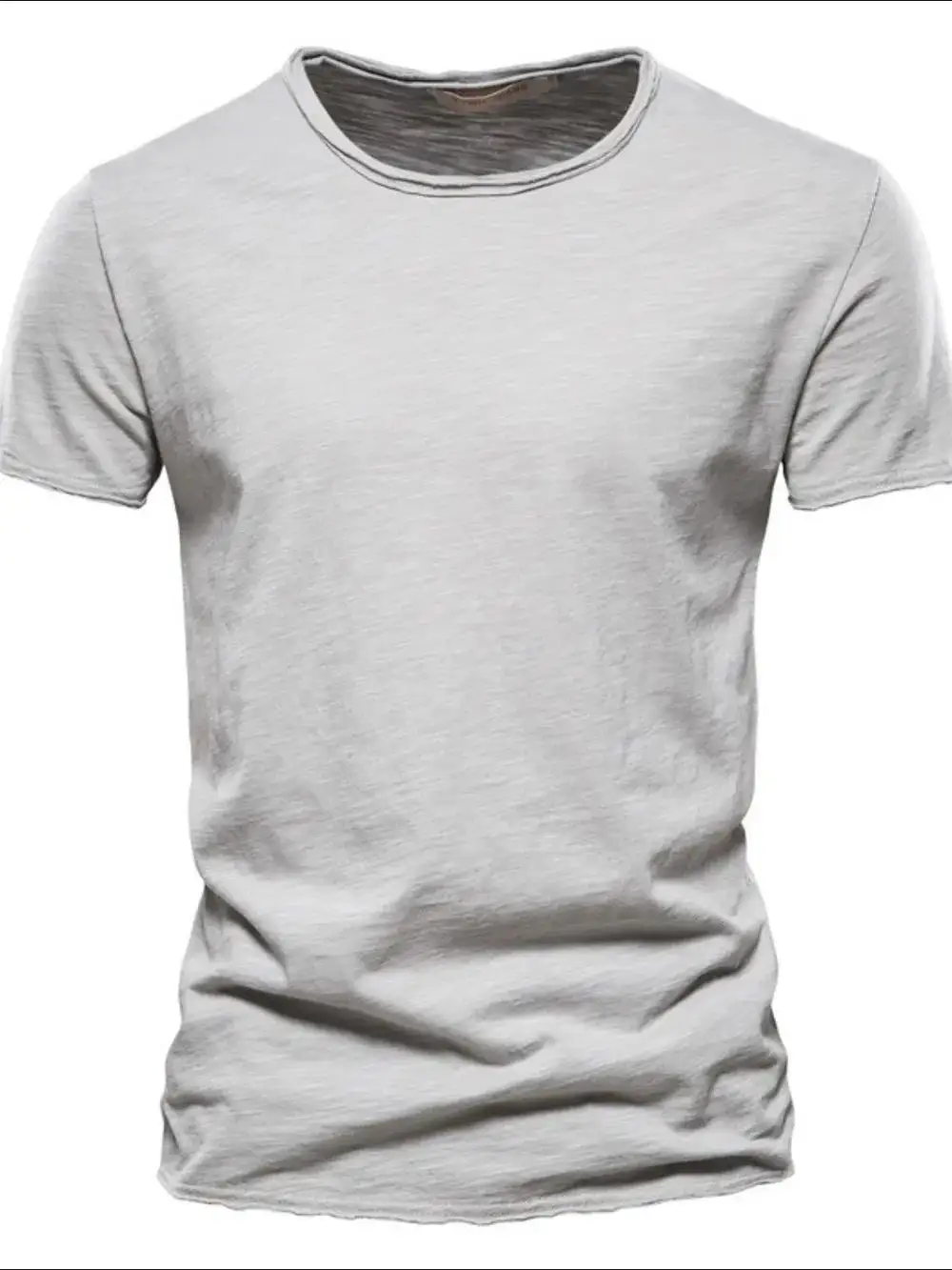 Button Detail Crew Neck Short Sleeve Tee