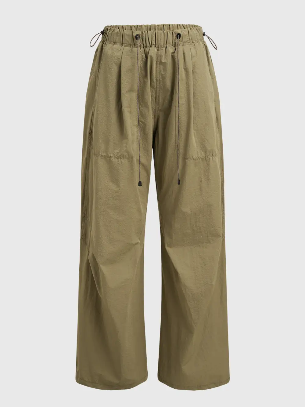 Wide-Leg Drawstring-Waist Drawstring Pants