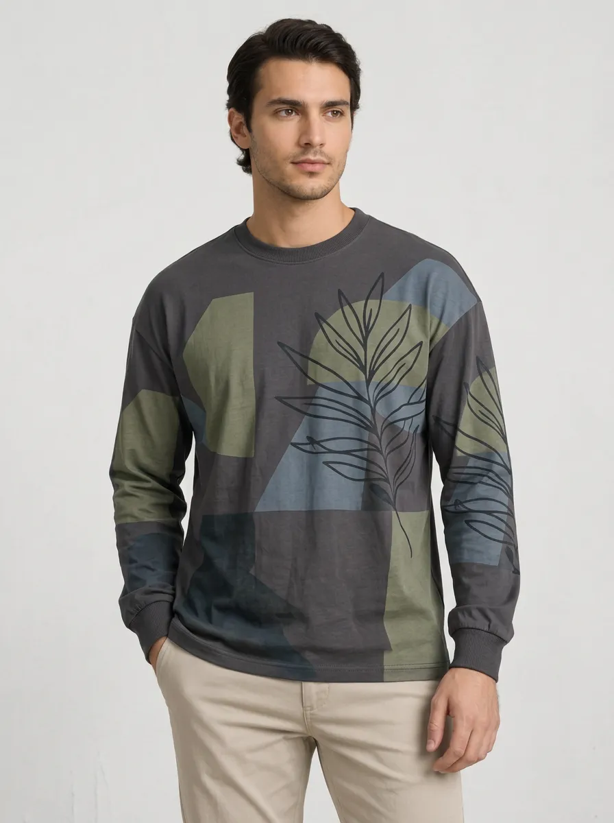 Men's Modern Style Clean Finish Long Sleeve Top