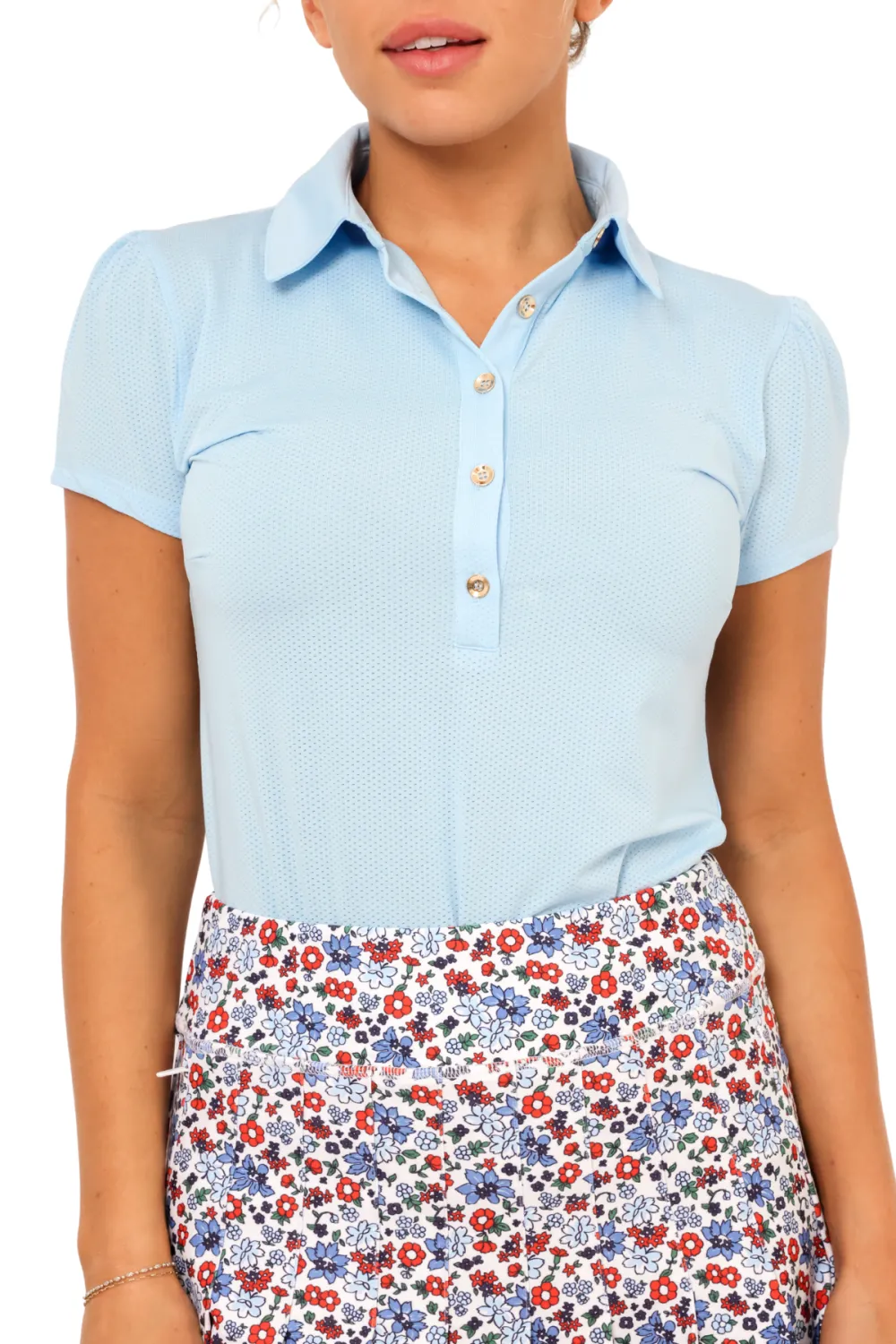 Button Knit Bubble Shirt
