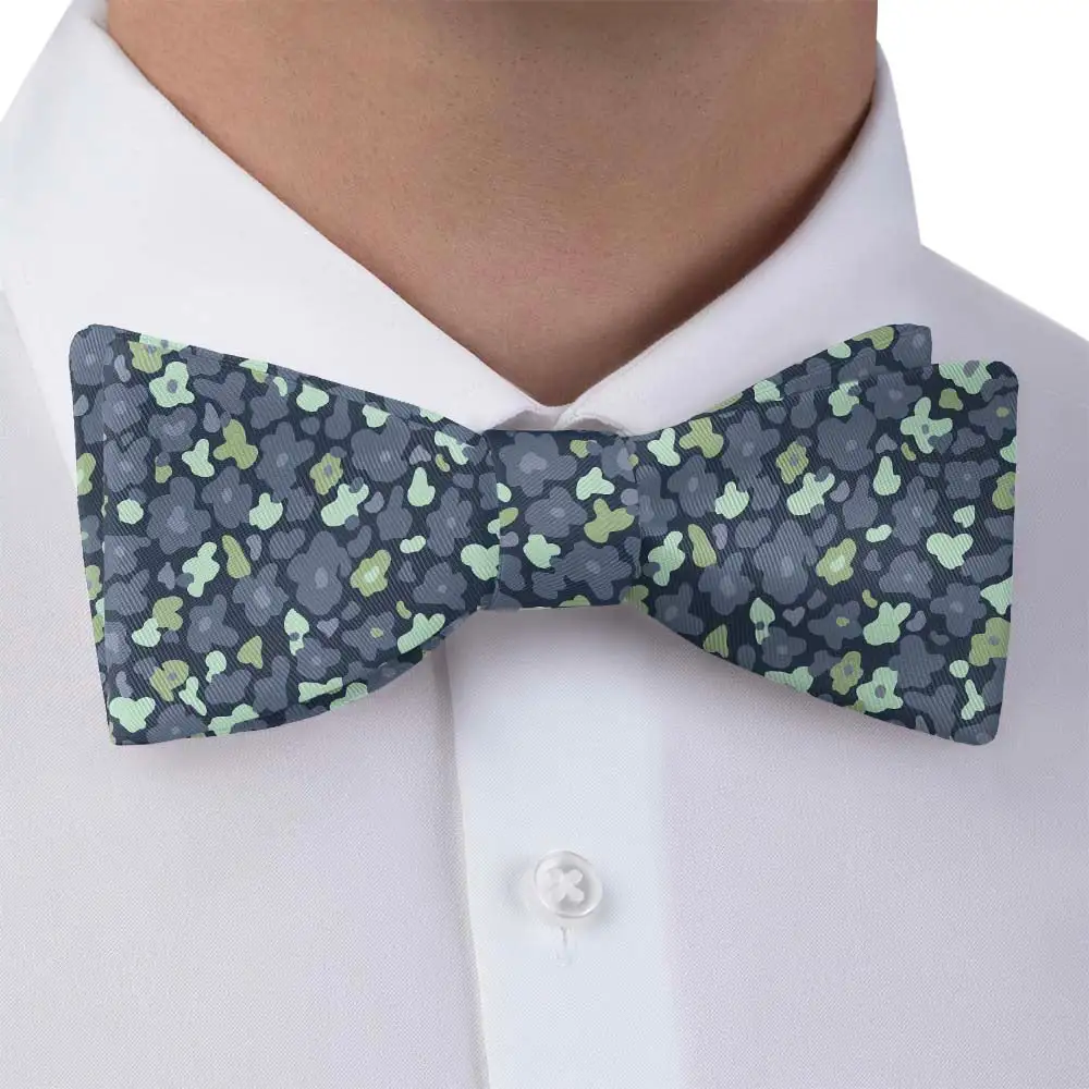 Camo Floral Motif Bow Tie