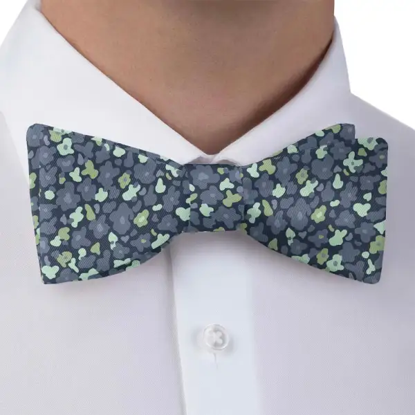 Camo Floral Motif Bow Tie