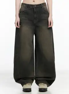 Streetwear Vintage Wide Leg Jeans