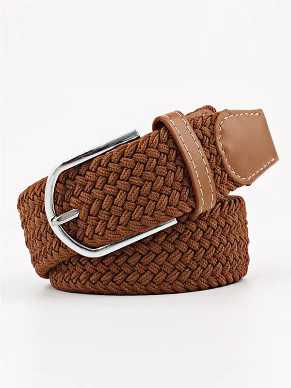 Woven Contrast Waist Belt