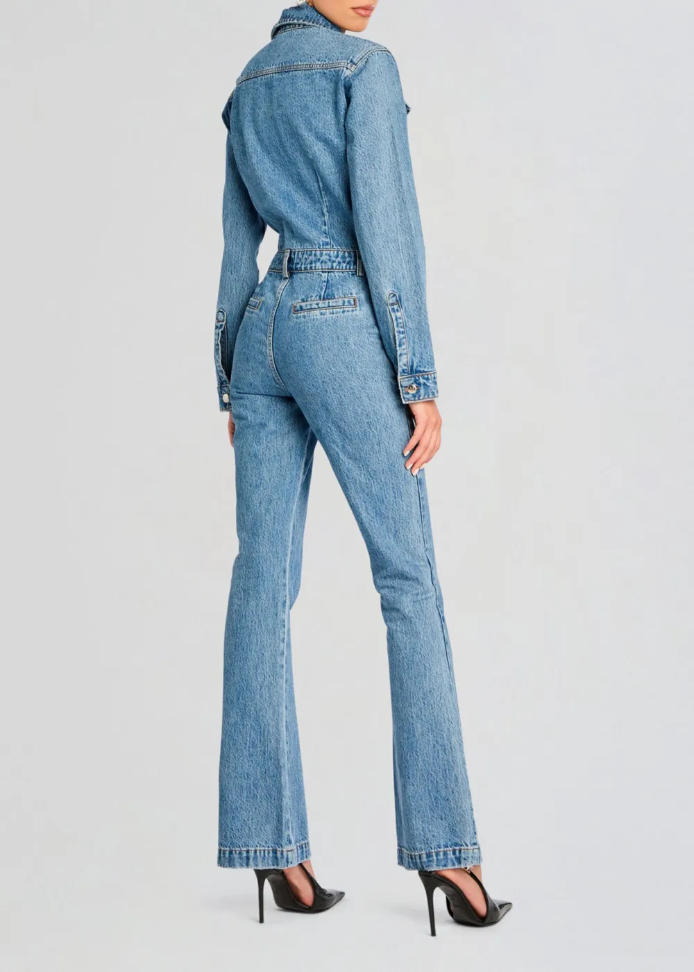 Fitted Mid Rise Jumpsuit
