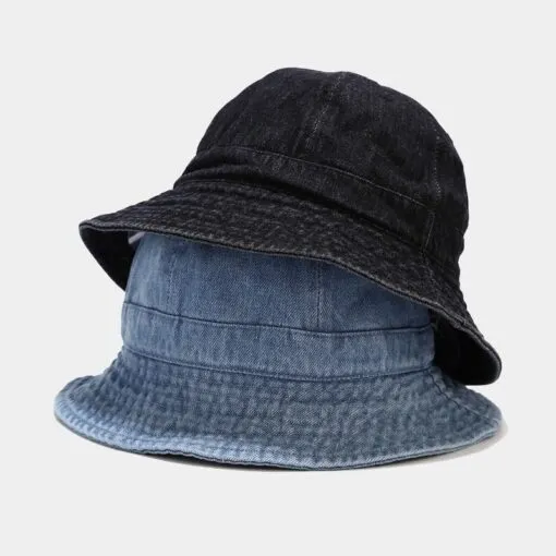 Durable Denim Round Beret Hat