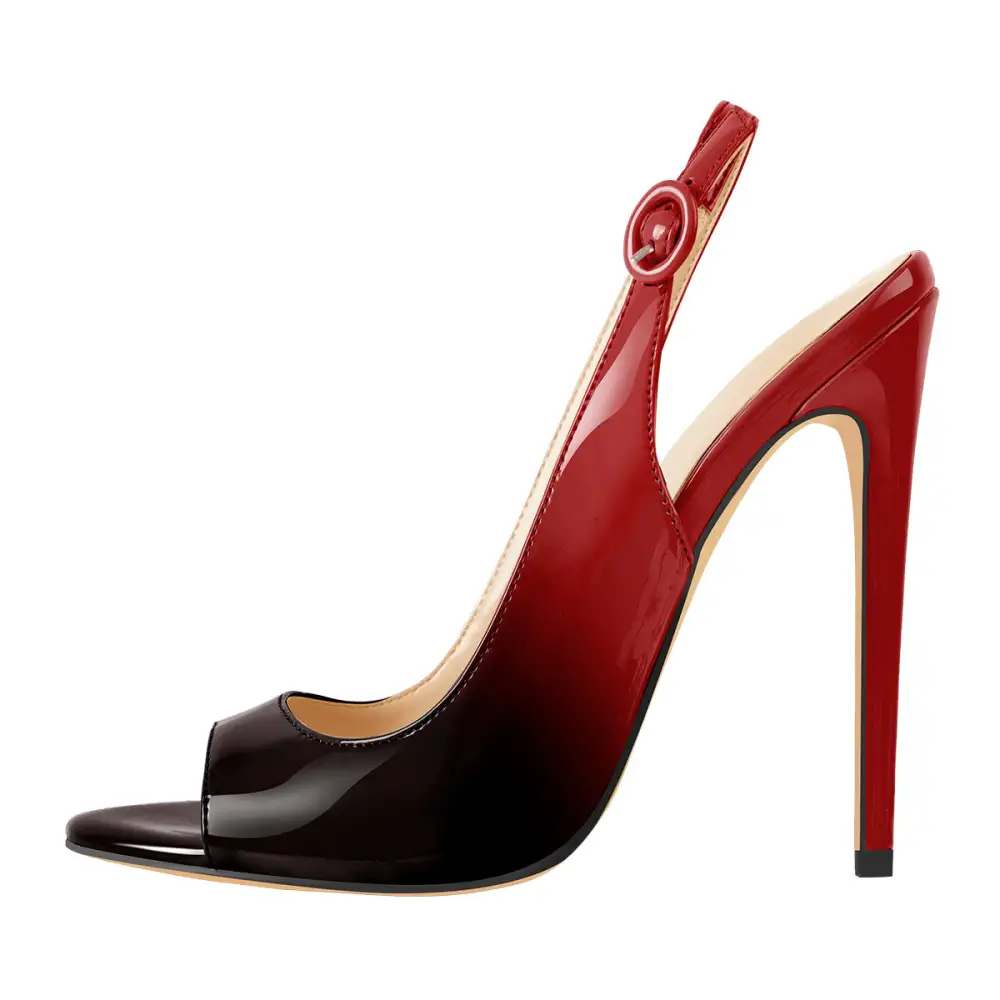 Open Toe High Heel Slingback Sandals